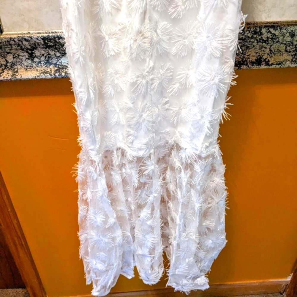 NEW YORK AND CO Puff Sleeve Off-The-Shoulder Sheath Dress - Picture 10 of 11